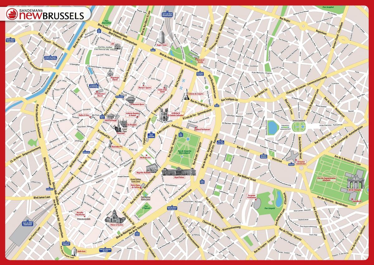 Bruxelles curiosités carte
