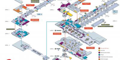 Carte de l'aéroport de Bruxelles