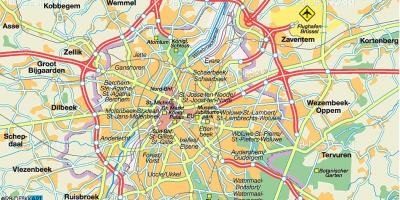 Bruxelles autoroute carte