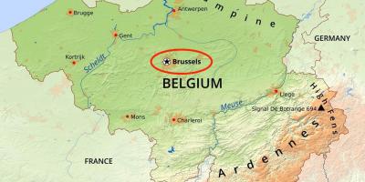 Bruxelles carte géographique