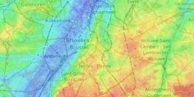 Bruxelles carte topographique