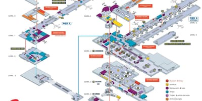 Carte de l'aéroport de Bruxelles
